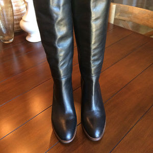 Kate Spade Mirelle Black Italian Leather Boots
